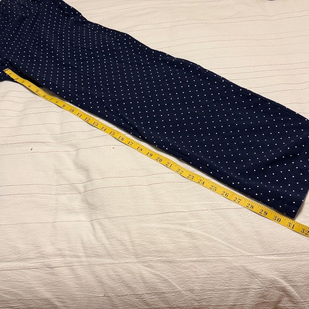 Lands' End Navy Pants with White Dots Pants - Picture 5 of 5